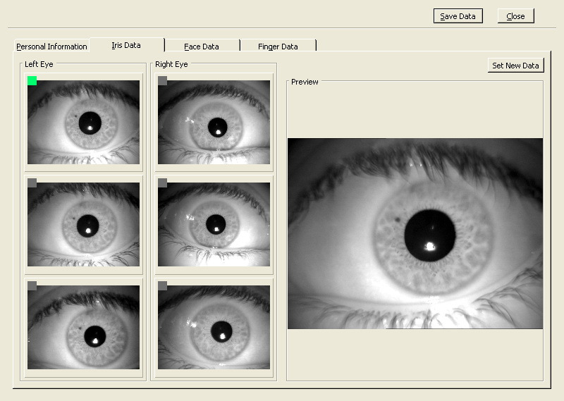سیستم تشخیص و تطبیق هویت بر اساس شناسایی عنبیه چشم